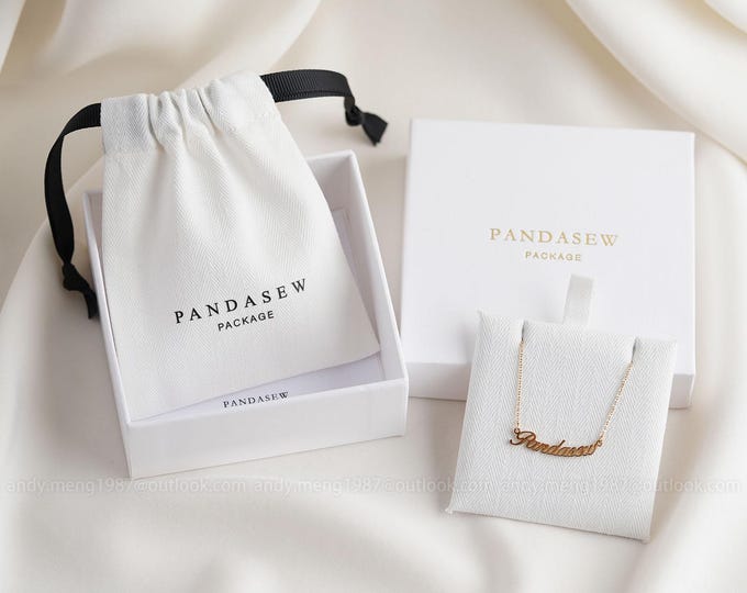 50pcs Paper box custom jewelry package box personalized logo bulk Lid & Base cardboard box branding packing earring necklace box white black