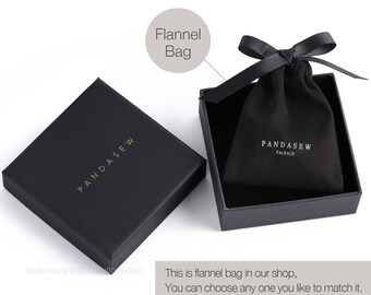 Earring box packaging holder mailer brown card with personalised printed  logo black white