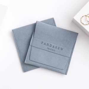 50pcs style H custom jewelry packaging pouch custom logo chic small jewellery pouch microfiber jewelry package pouch bags