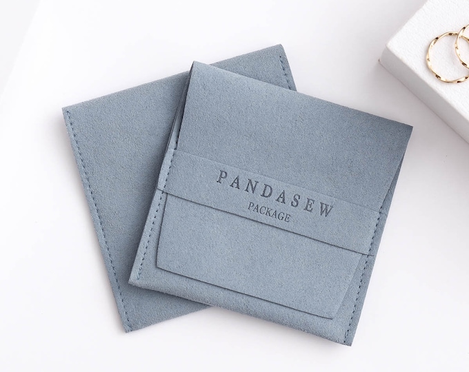 50pcs style H custom jewelry packaging pouch custom logo chic small jewellery pouch microfiber jewelry package pouch bags