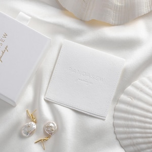 50pcs bulk custom white jewelry packaging pouch personalized logo envelope bag for necklace ring earring  bracelet packaging
