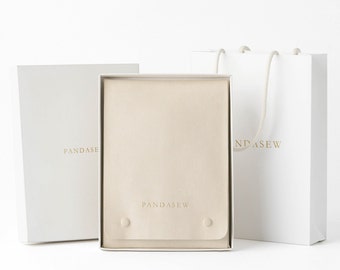 10sets Customize Necklace Package with box and bag set microfiber Necklace Displayer bags necklace holder Chain bags with logo