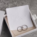 100PCS 8x8cm or 15x15cm silver polishing cloth Personalized Jewelry Cleaning Cloth, Custom Logo Silver Polishing Cloth White Gray Black