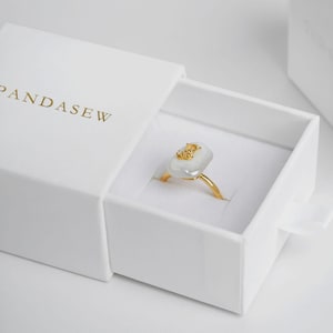 50 stuks 6*6*3,5 cm papieren doos op maat gemaakte ringdoos met gepersonaliseerd sponslogo afbeelding 11
