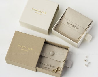 50pcs 8x8x3.5cm jewelry box, custom logo on paper drawer box with bag pouch, personalized logo jewelry packaging box Exquisite slid box