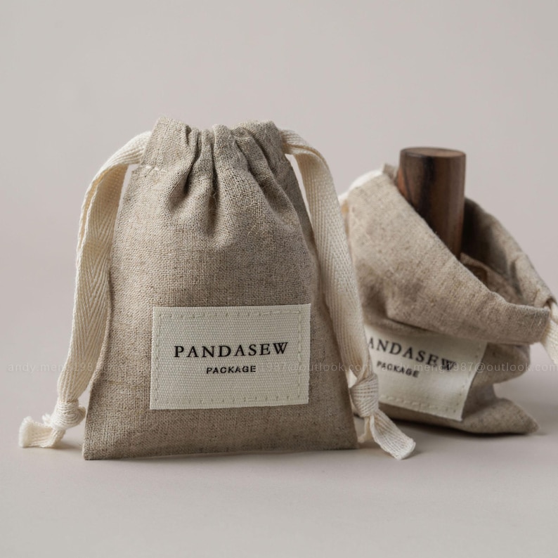 cosmetic storage linen bag, soap pouch, skincare packaging, body lotion bag