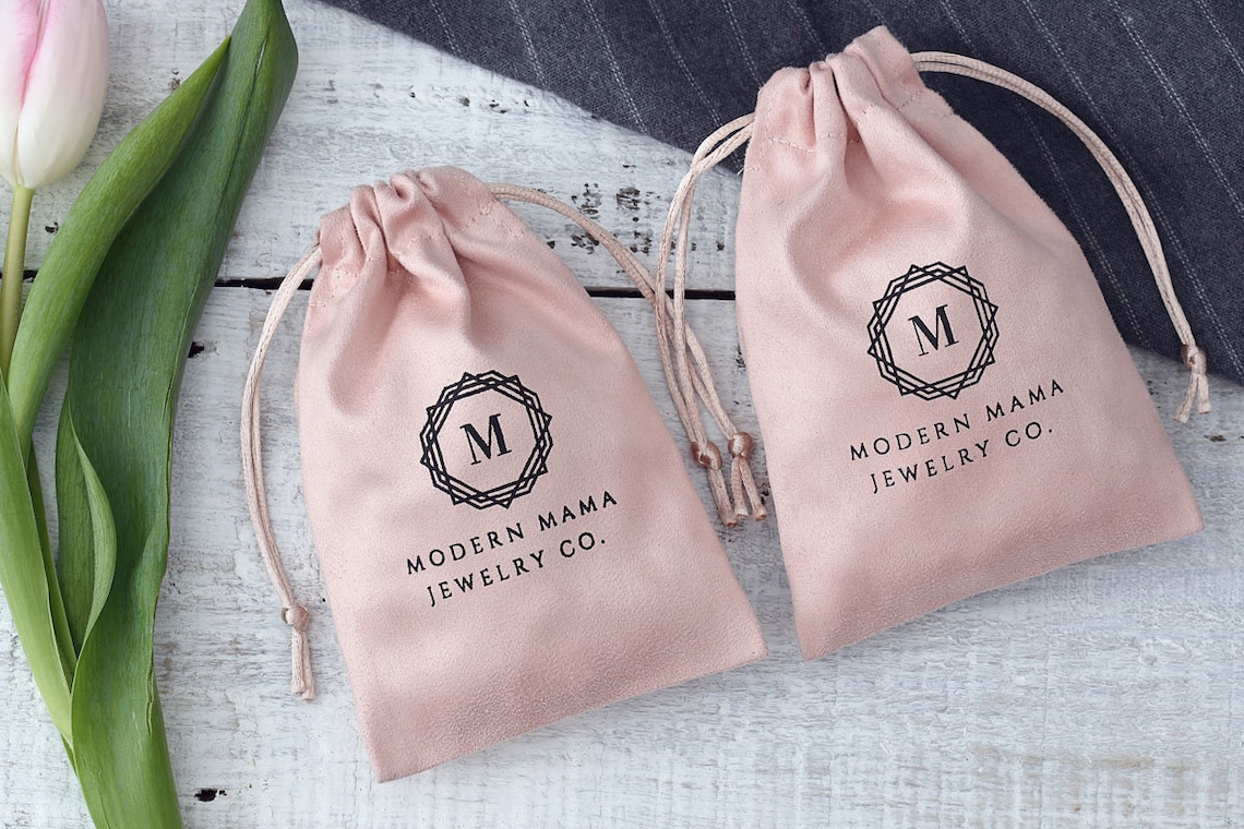 50 Pink Custom Drawstring Bags Personalized Logo Printed - Etsy