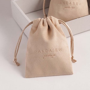 100 personalized deboss logo print drawstring bags custom skincare products packaging bag pouches Jewelry bags flannel pouch necklace bags
