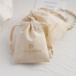 Sample link personalized logo print custom drawstring bags jewelry packaging bags pouches chic wedding favor bags