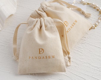 Exemple de lien impression de logo personnalisé sacs à cordon personnalisés bijoux emballage sacs pochettes sacs cadeaux de mariage chic