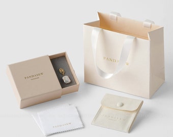 50 Sets jewelry packaging paper box, paper bag, microfiber snap pouch, polishing cloth with case Combo Sale Saving Shipping Fee recyclable