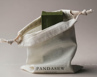 100pcs personalized jewelry packaging linen bag: customize logo and size