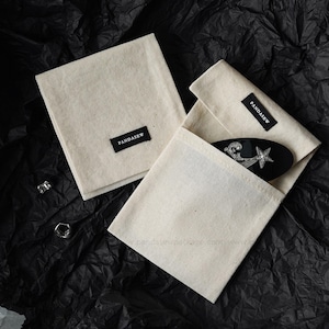 Handmade Pandasew Natural Cotton Jewelry Pouches Ideal for Protecting and Organizing, Star-themed Brooch Displayed