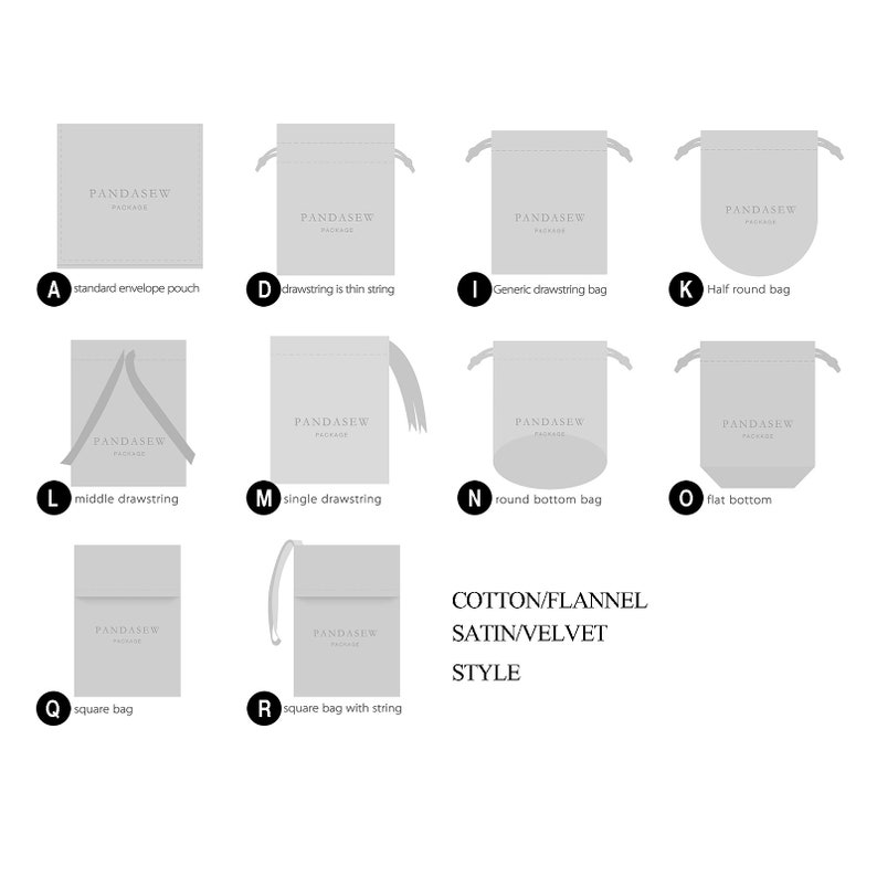 custom styles for fabric bags