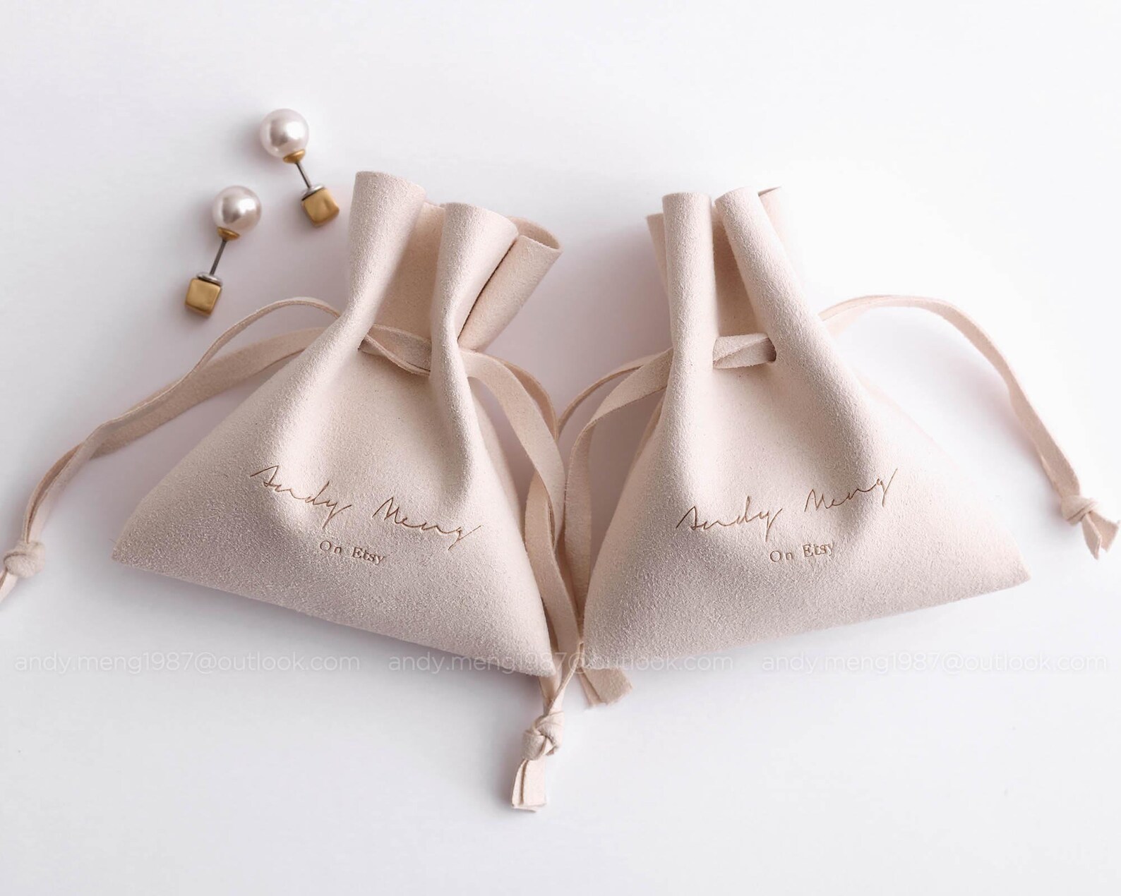 100pcs beige series custom jewelry pouch personalized envelope Etsy