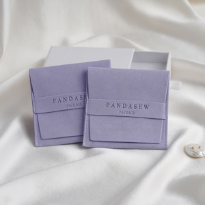 50pcs Jewelry Pouch Custom Logo Bags Eco-Friendly Jewelry Drawstring Bags Microfiber ring Jewelry Package Bags