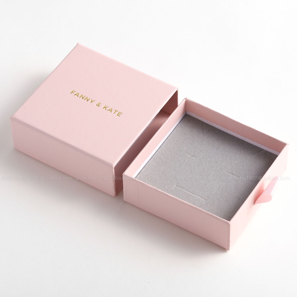 50pcs 993.5cm White Black Paper box custom jewelry box with | Etsy