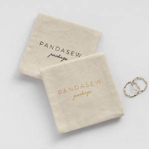 50 Jewelry bag Custom cotton bag jewelry pouch personalized LOGO name brand Sachet cosmetic gift earrings necklace packaging pouch bag