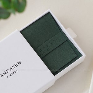 jewelry box whitematch green jewelry bag, high quality
