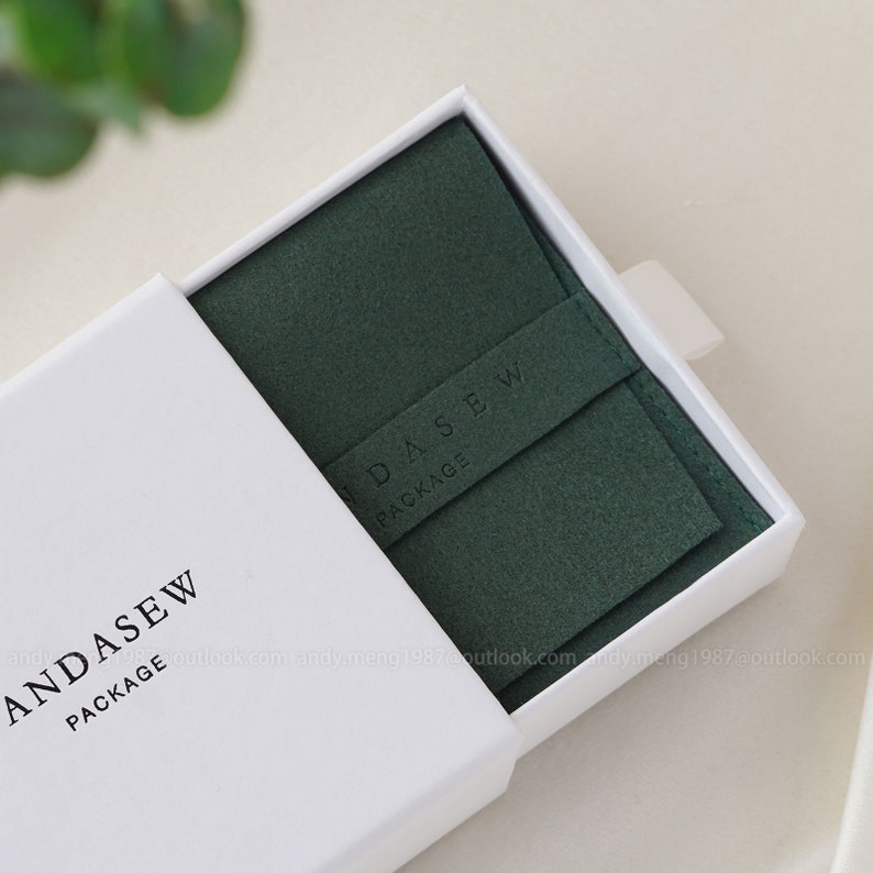 jewelry box whitematch green jewelry bag, high quality