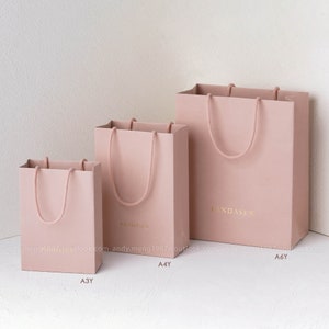 50pcs A3Y A4Y colorful paper bags custom jewelry package bag with Logo personalized logo shopping Paper Bag custom gift bags different sizes