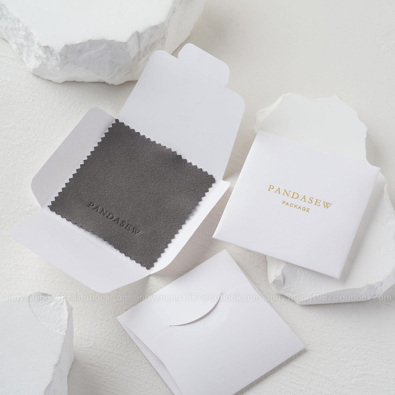 100PCS 8x8cm Personalized Jewelry Polishing Cloths: Custom Logo, 5 colors in stock image 15