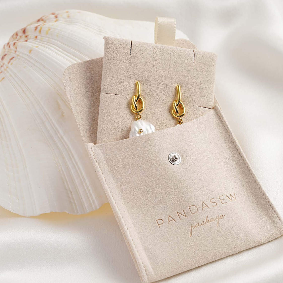 50 set custom jewelry package pouch bag with insert card Logo Etsy