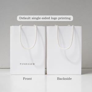Sacs en papier kraft avec logo personnalisé avec poignées en ruban - 50 B2S A3S A4S B4S image 12