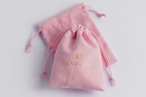 100 Custom Logo Print Drawstring Bags Custom Jewelry Package Bag Pouches Skincare Favor Bags Velvet Bag Earring Package Pouch Pink Etsy Canada