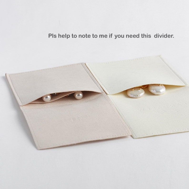 50 Ivory Microfiber Jewelry Pouch Personalized Jewelry Bags Etsy