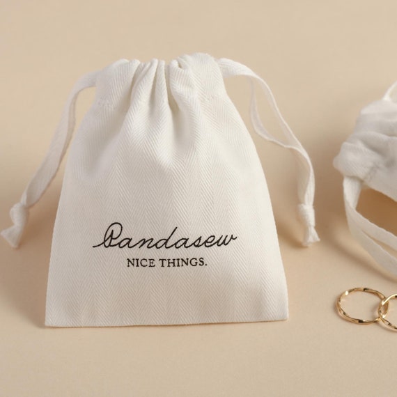 personalized logo print half round drawstring bags custom Jewelry bags  velvet pouch skincare products packaging bag pouches