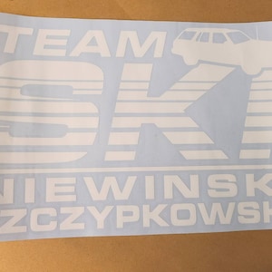 Custom Logo or Text Vinyl Decal Sticker, Funny Saying, Racing, Car, Trailer, Decal