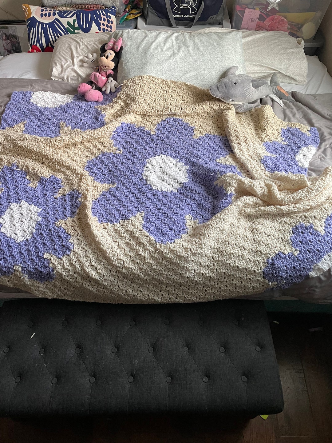 Flower Power Blanket Etsy