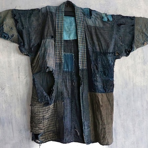 SOLD - Amazing patchworks indigo Boro Noragi Japanese antique Edo era