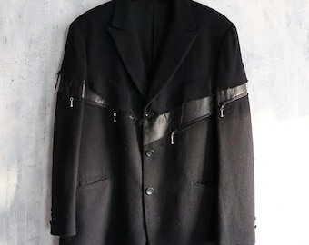 Vintage 90s Yohji Yamamoto Pour Homme Wool Gabardine Jacket (M) - Etsy