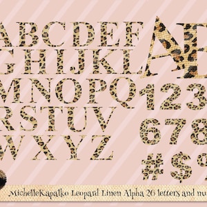 Download Leopard Alphabet Numbers png Sublimation Design Graphic Digital Paper Clipart DIY Crafting Cards Tags Grunge T-Shirt Art Transfers