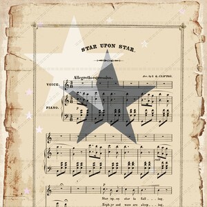 Download Download Vintage Christmas Old Music Paper Background Digital Etsy