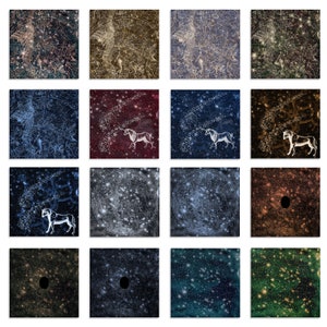 Download Vintage Galaxy Space Sterne Universum Zodiac Black Hole Hintergründe Mythische Tiere Digital Paper Pack 12x12 DIY Karte Boho P66