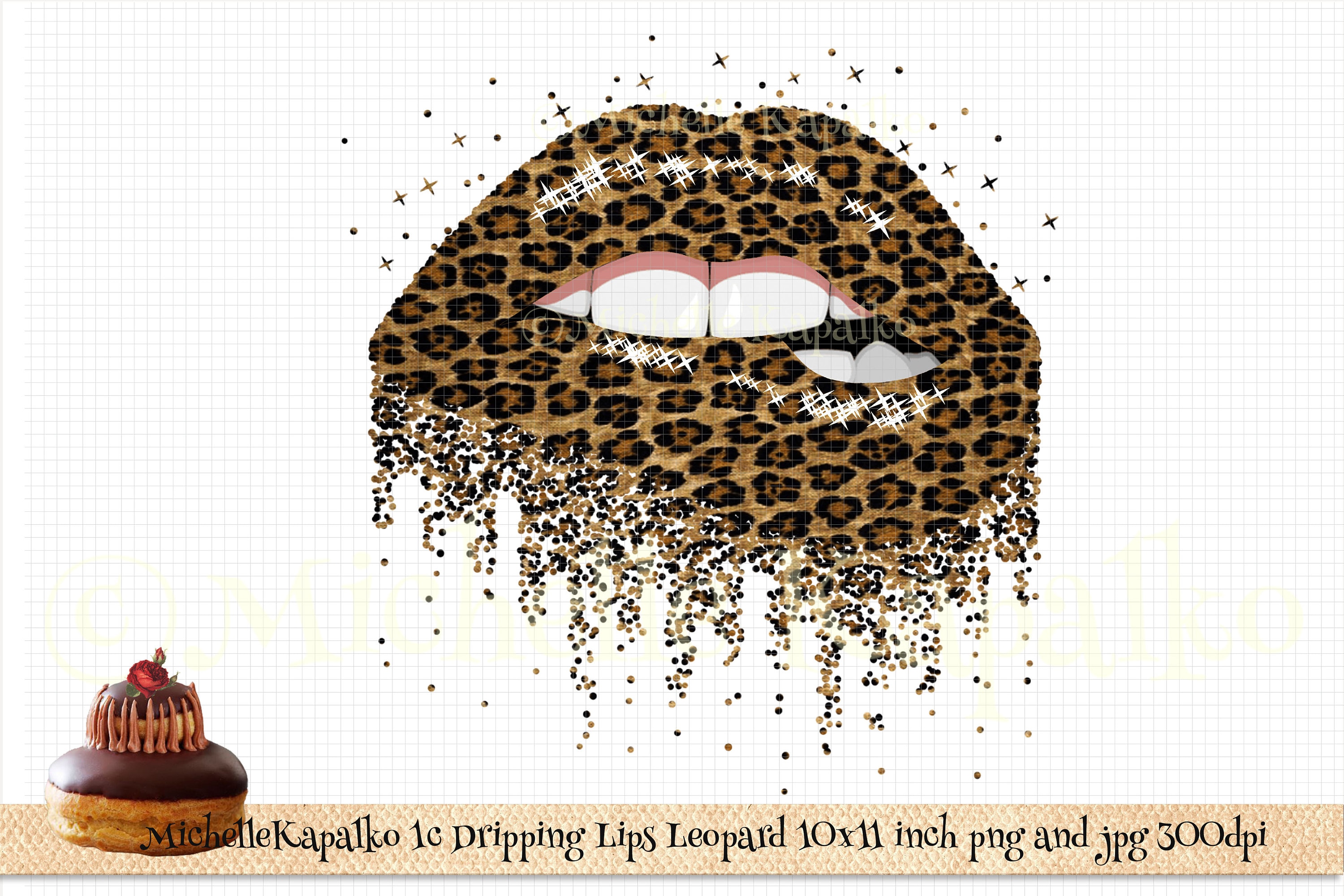 Louis Vuitton Lips Drip Fashion Wall Art Print