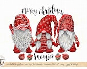Download Christmas Gnome Red Clipart Scandinavian Sublimation Design Graphic Digital png DIY Card Tag labels Boho T-Shirt Transfer 192