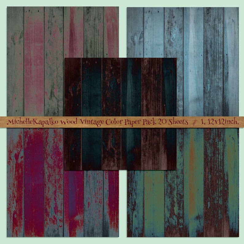 Download Bright Colour Wood Sublimation Backgrounds Digital Paper Pack 12x12 Scrapbooking Crafting Card Making Labels Tags Shabby Rustic P51