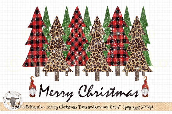 Gnomes For Christmas Tree Gnomie Red Plaid Leopard T-Shirt Gnomes For Christmas Tree Gnomie Red Plaid Leopard T-Shirt