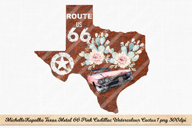 Download Texas TX Pink Cadillac Route 66 Cactus ...