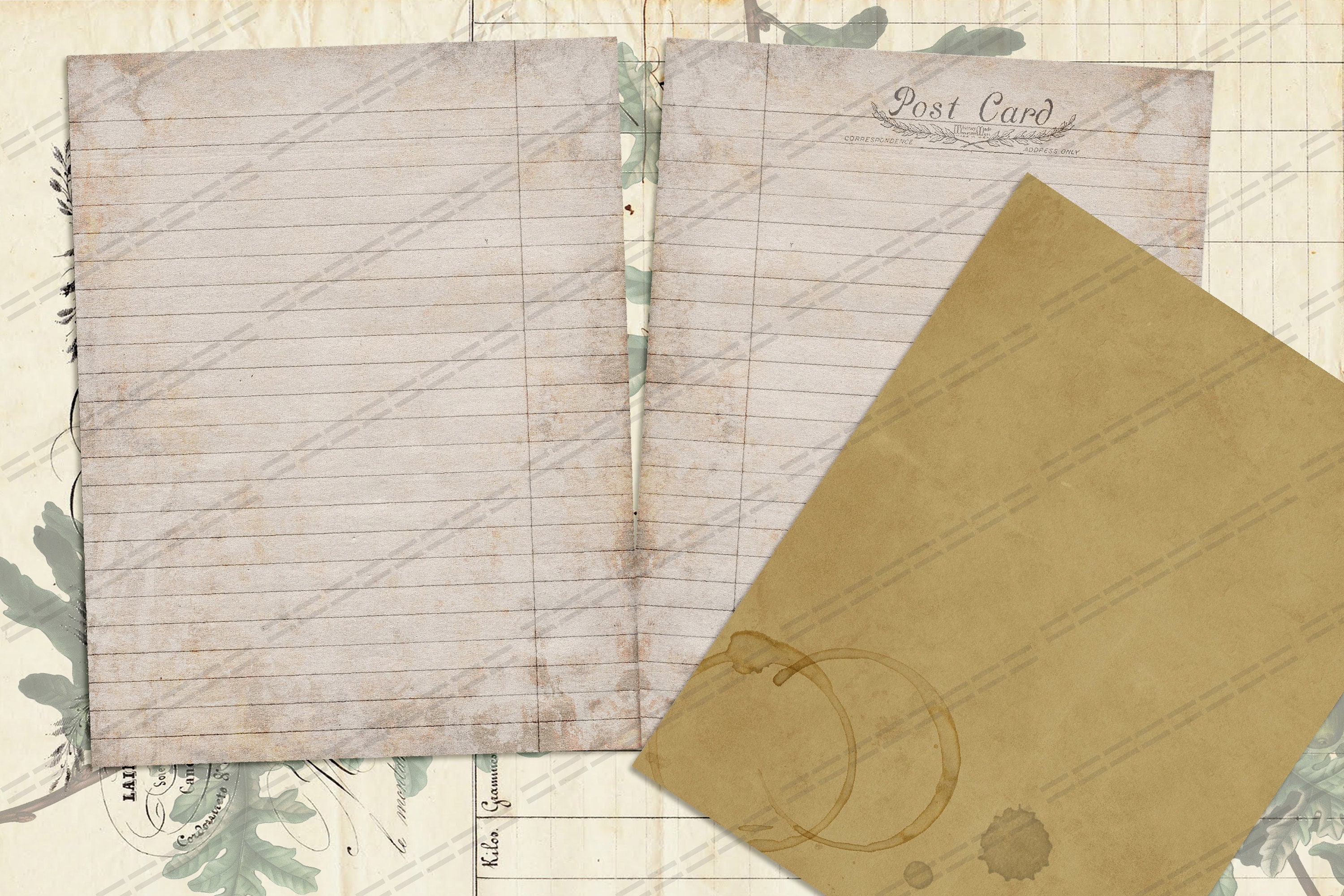 Amazon.com : Epakh 200 Sheets Vintage Lined Stationery Paper