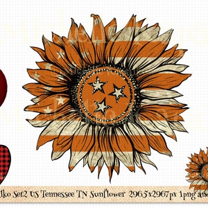 Download Tennessee TN Sunflower US Sublimation Designer Graphic Digital Paper Clipart png DIY Crafting Card Boho Boutique T-Shirt Transfer