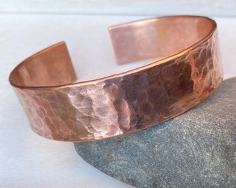 Copper bracelet Copper cuff bracelet Copper bangle Unisex cuff Copper anniversary Cuff for her Copper jewelry Gift for her Boho Jewellery
