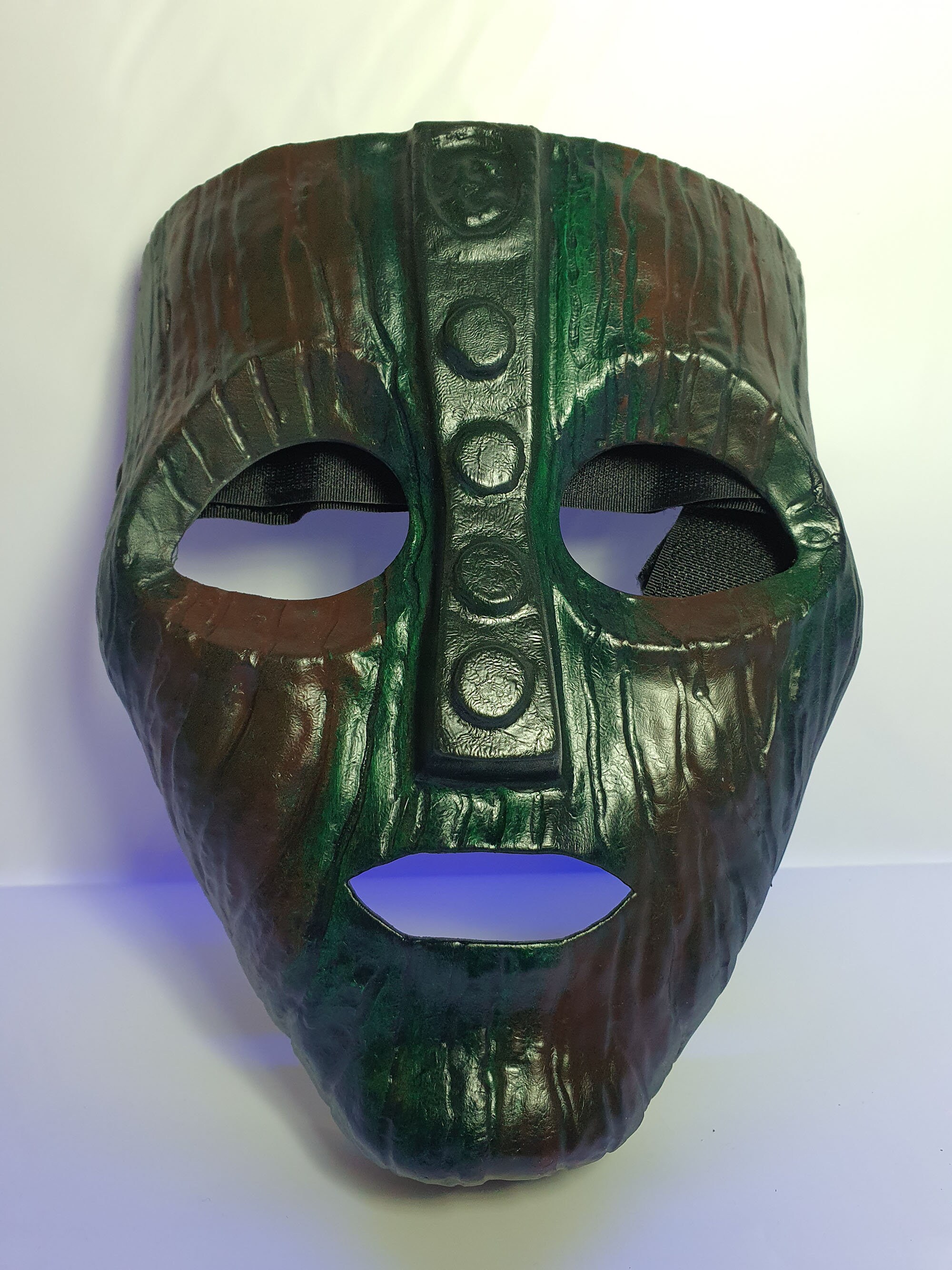 Alta calidad Halloween La máscara Jim Carrey Verde Látex Máscara Fiesta  Vestido de fantasía Cosplay Casco Disfraz Accesorios _u