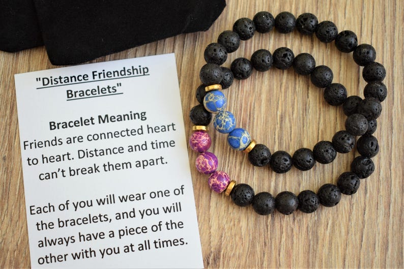 Long distance friendship bracelets for 3 Clearance