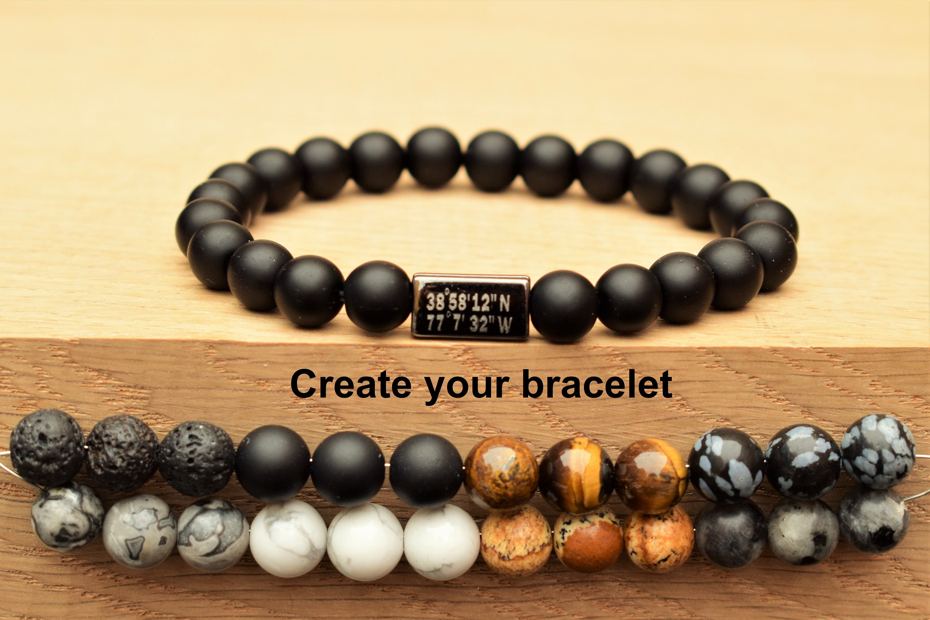 Personalized mens bracelet custom mens bracelet men