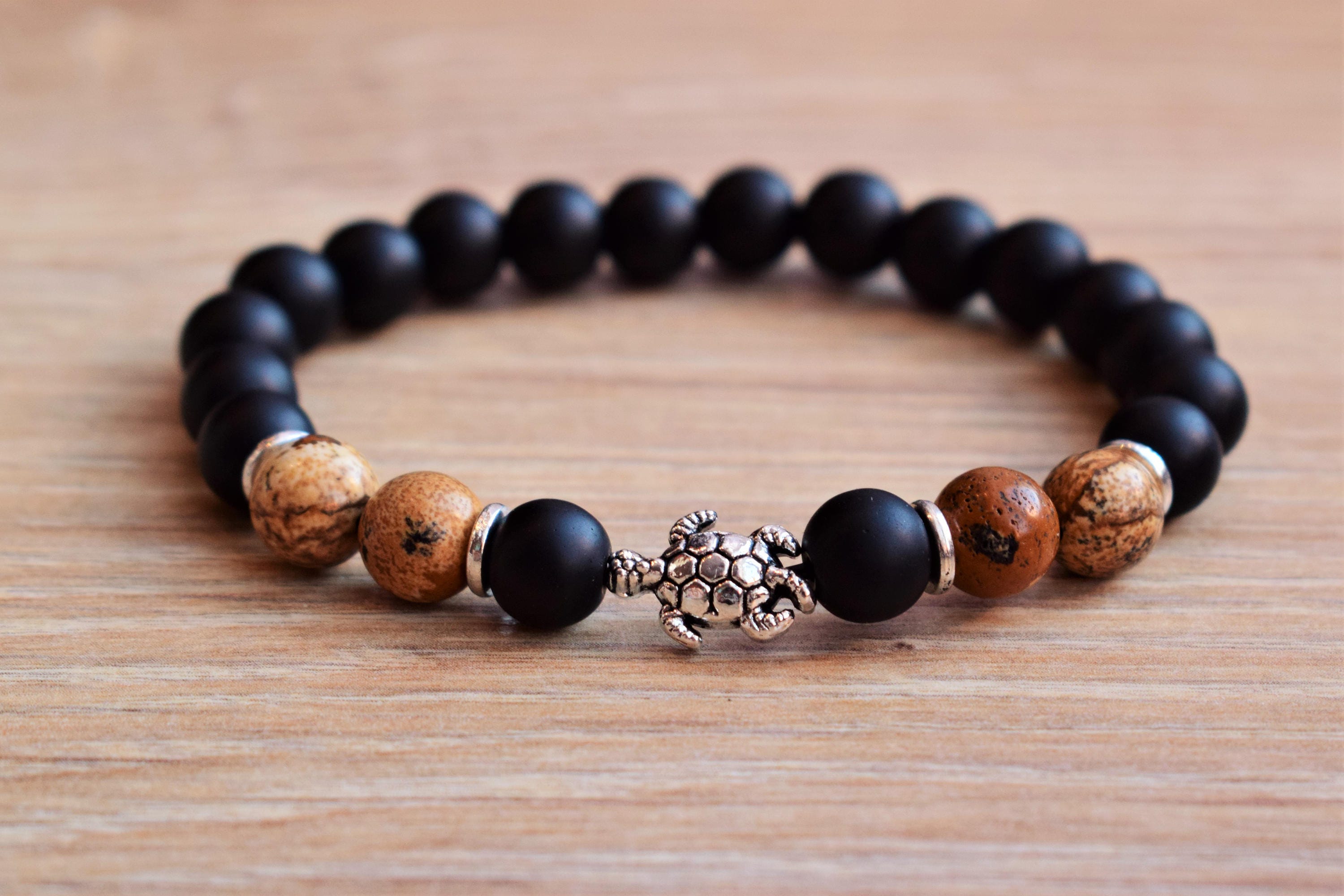 Mens turtle bracelet mens protection bracelet turtle bracelet Etsy